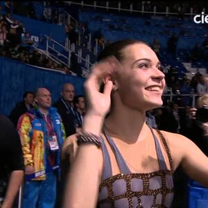 Carolina Kostner - Winter Olympic Games Sochi 2014 Medal Ceremony (cielo, Italian commentary)
