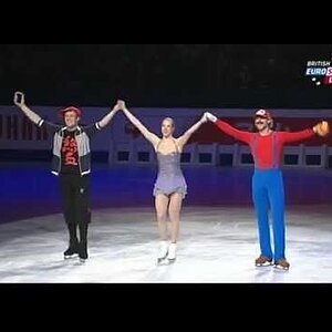 Carolina Kostner - World Figure Skating Championships 2014 Exhibition with Kim Lucine and Thomas Verner (Eurosport, British commentary)