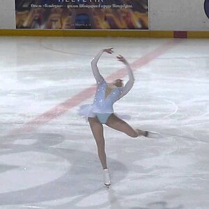 Carolina Kostner - Olympic Champions show in St. Petersburg 2014 (rinkside video)