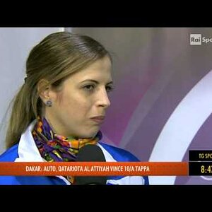 Carolina Kostner - Interview after European Figure Skating Championships 2014 SP (in Italian)