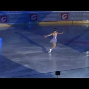 Carolina Kostner - 2013 Exhibition - Transylvanian Lullaby SP (rinkside video)