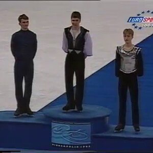 Evgeni Plushenko World Championships 1998 - Medal Ceremony