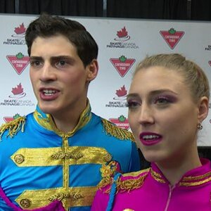 Gilles & Poirier - Canadian Nationals 2016 - Interview after SD