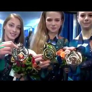 Alena Kostornaia - 2017 JGPF Nagoya, Japan, Interview with Alexandra Trusova and Anastasia Tarakanova