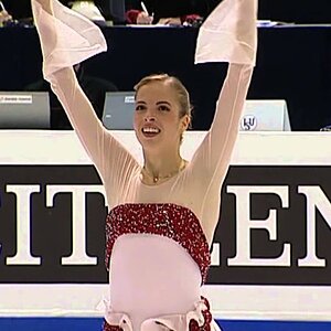 Carolina Kostner - European Figure Skating Championships 2013 SP (Yle, Finnish commentary)