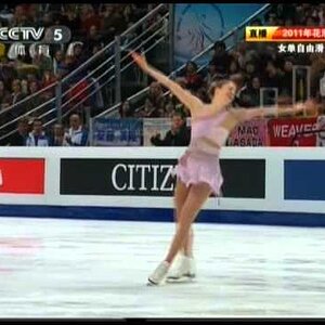 Carolina Kostner - World Figure Skating Championships 2011 FS (CCTV 5, Chinese commentary)