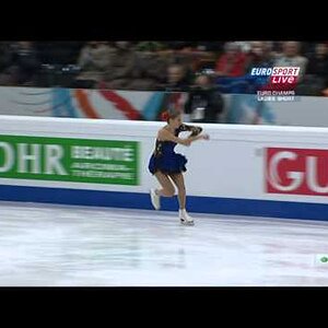 Carolina Kostner - European Figure Skating Championships 2011 SP (Eurosport, Russian commentary)