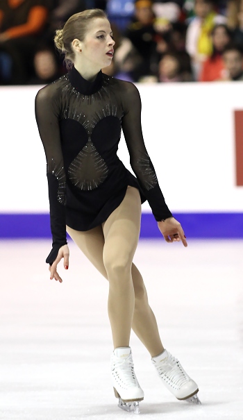 Carolina Kostner of Italy performs her Long Program at the 2013 European Figure Skating Championships.