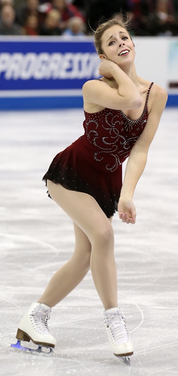 Ashley Wagner performs her Short Program at the 2013 US National Figure Skating Championships.