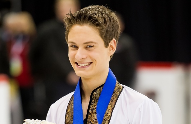 Bennet Toman won the silver medal in the Junior division at the 2014 Canadian Figure Skating Championships.  (Photo © Danielle Earl)