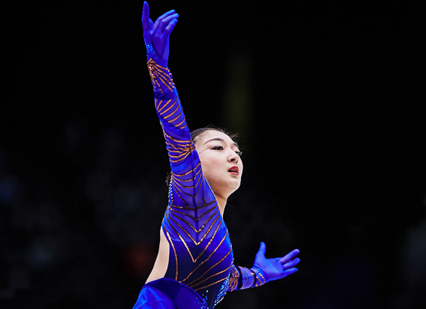 Japan’s Kaori Sakamoto skates to World title
