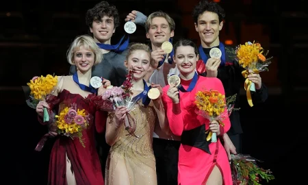Leah Neset and Artem Markelov secured the gold medal