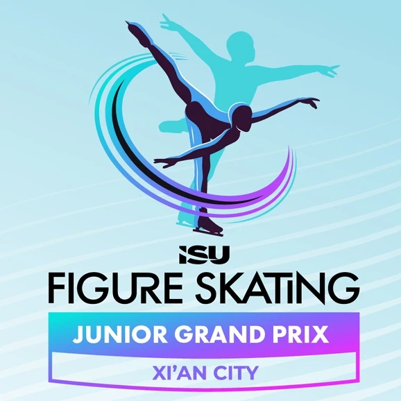 Official event logo for the 2026 ISU Junior Grand Prix of Figure Skating in Xi'an, China.