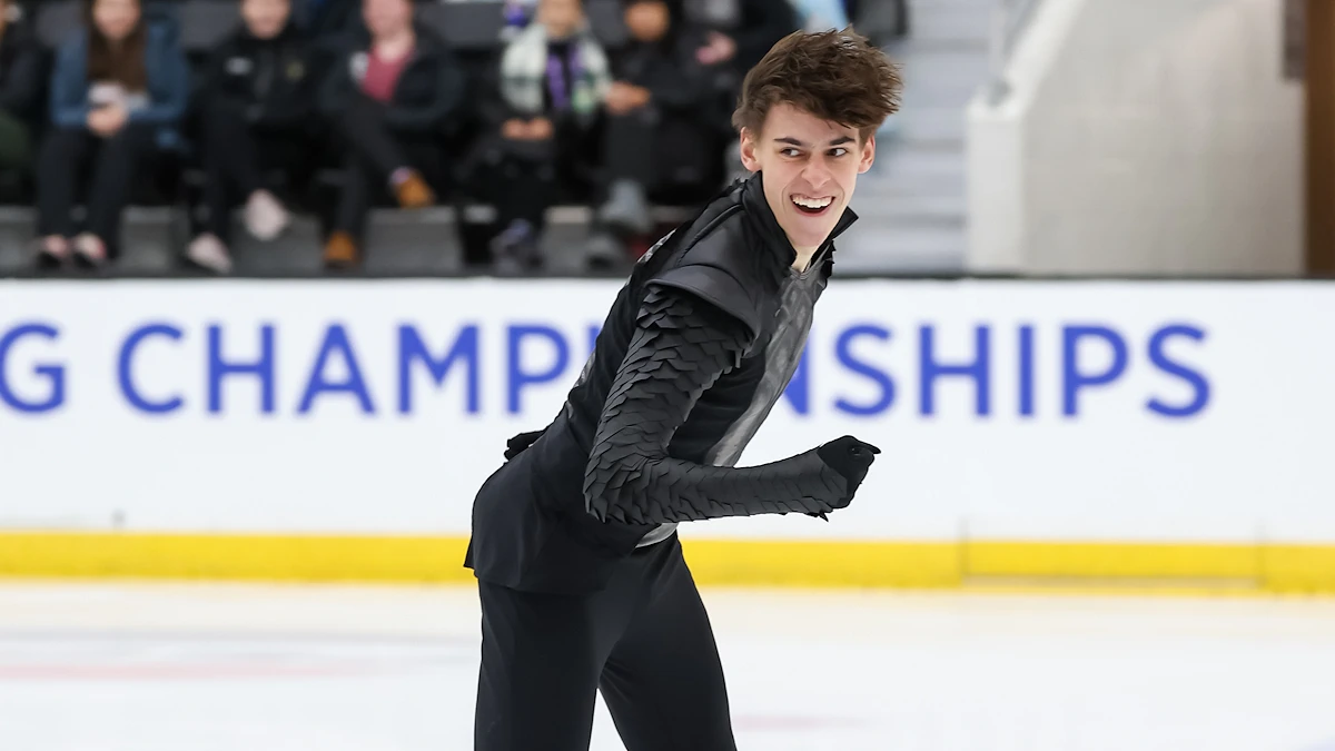 Patrick Blackwell performs his free skate at 2026 U.S. Nationals