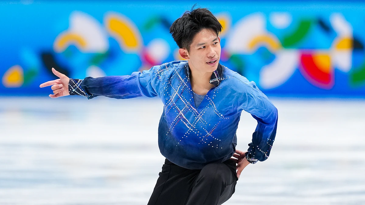 Yu-Hsiang Li of Taiwan performs during the Milano 2026 Olympic Qualifying Competition.